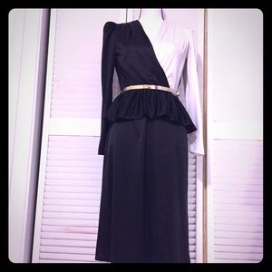 Black and White vintage cocktail Dress